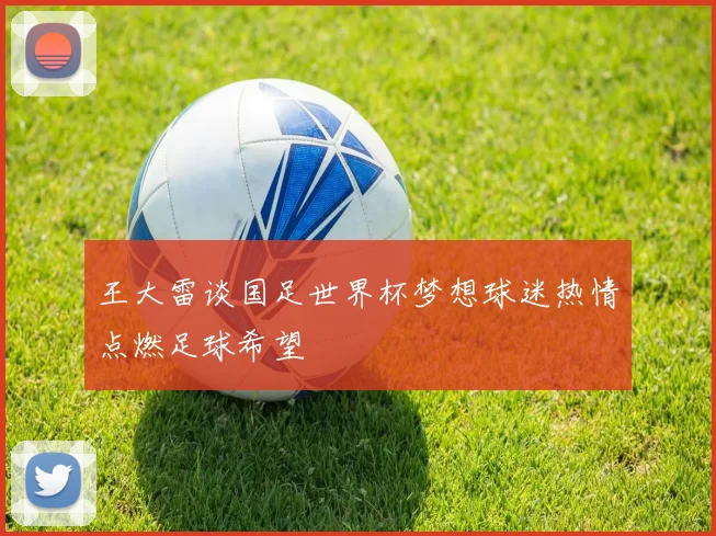 王大雷谈国足世界杯梦想球迷热情点燃足球希望